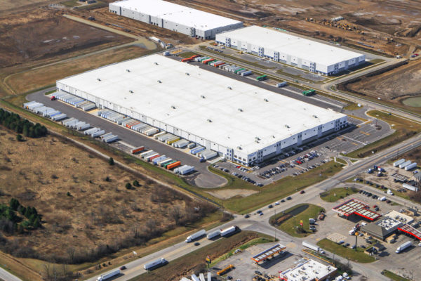 Warehouse distribution facility representing LXP Industrial Trust's logistics real estate portfolio being acquired by Brookfield and CPP Investments.