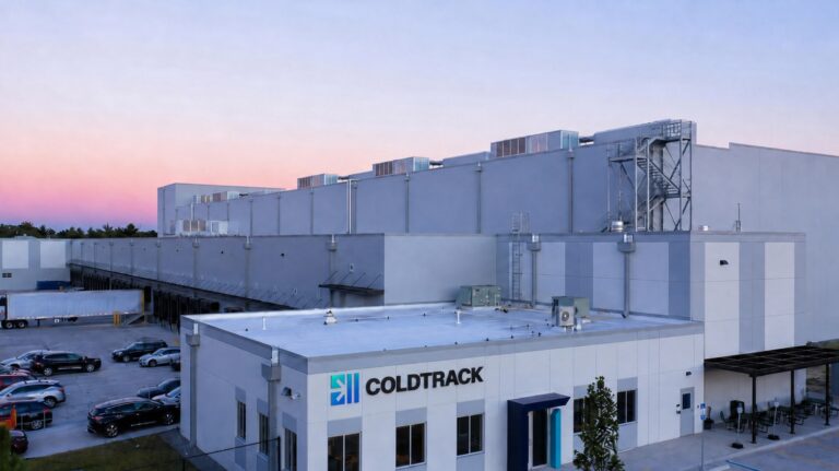 Temperature-controlled fulfilment warehouse in Jacksonville with ambient, refrigerated and frozen storage supporting parcel distribution of perishable products.