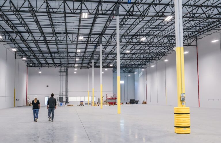 Warehouse automation equipment inside Kenco's Innovation Lab in Chattanooga.