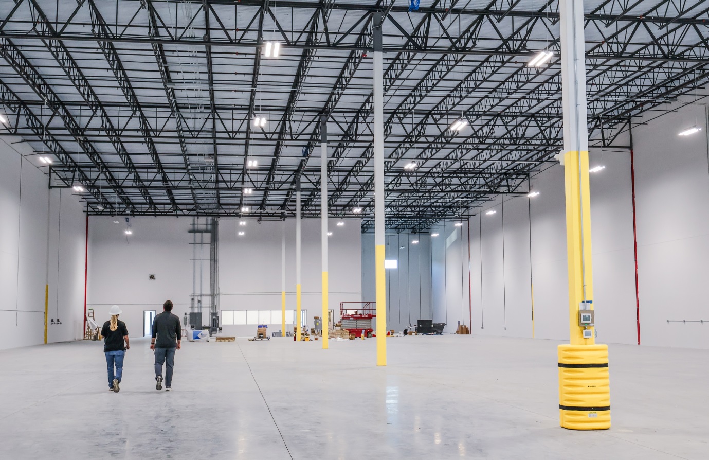 Warehouse automation equipment inside Kenco's Innovation Lab in Chattanooga.