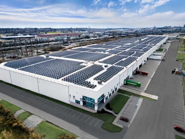 Exterior view of the 621,144-square-foot distribution facility in Rosedale, Maryland, acquired by Sagard Real Estate.