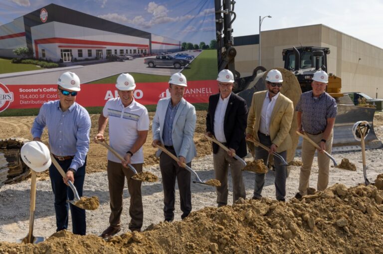 Groundbreaking for Scooter’s Coffee distribution center in Papillion, Nebraska