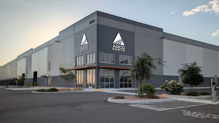 AGCO parts distribution center in Visalia, California.