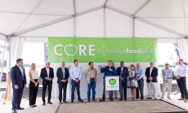 Groundbreaking site for Houston Food Bank's CORE facility in northwest Houston.